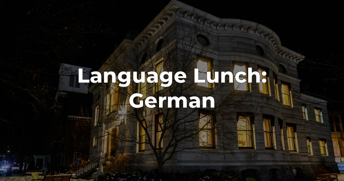 Language Lunch: German