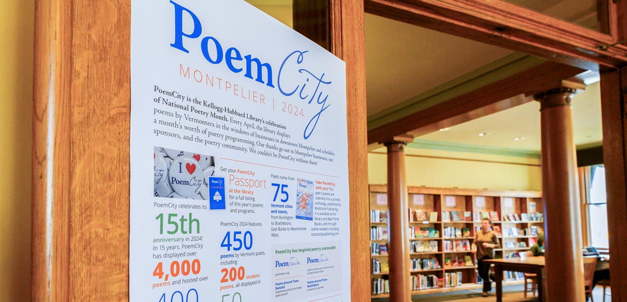 Poster of PoemCity information and statistics