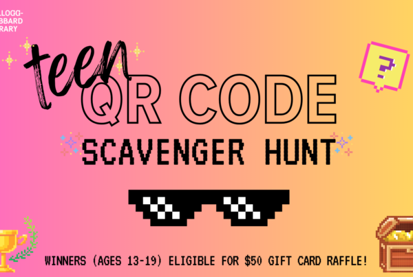 teen QR code scavenger hunt, winners ages 13-19 eligible for $50 gift card raffle