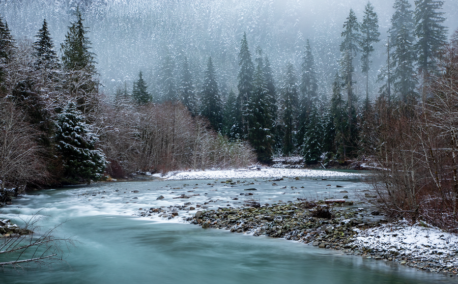 Snoqualmie River by Kenrick Fischer