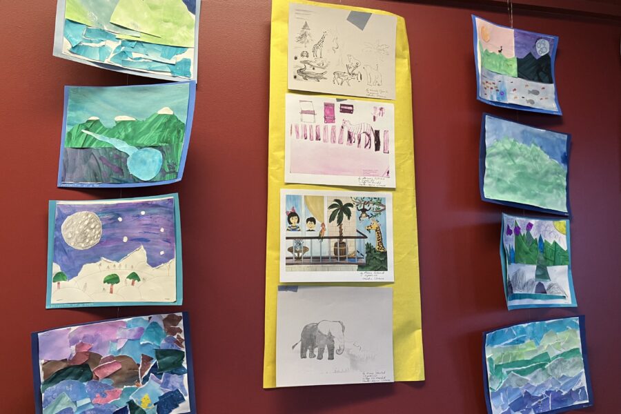 Two- dimensional colorful artwork