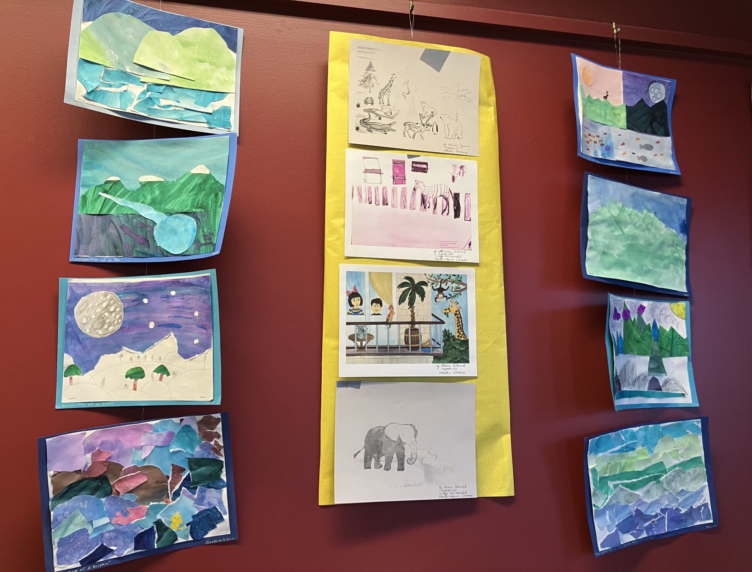 Two- dimensional colorful artwork