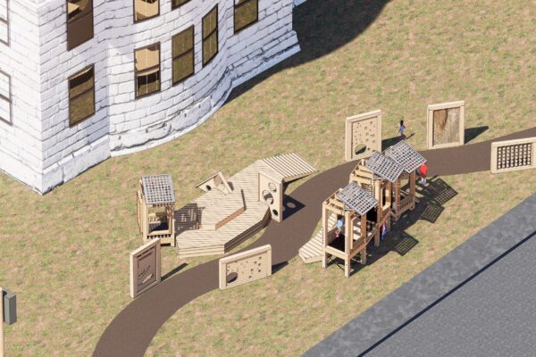 Rendering of the final design for the play structure