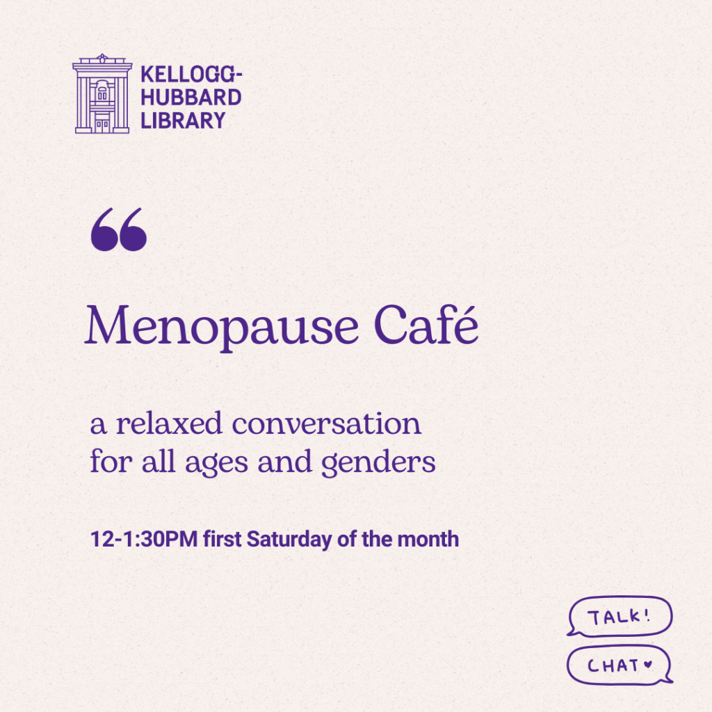 menopause cafe first saturday of the month