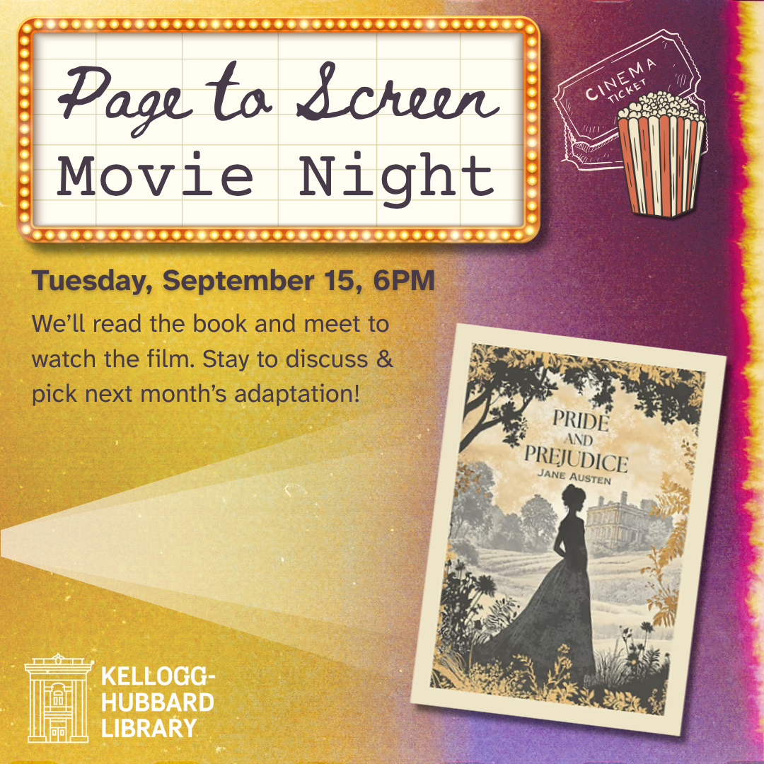 page to screen movie night
